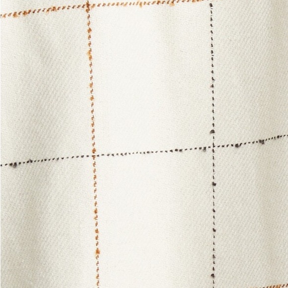 Like New Madewell Windowpane Boucle Oversized Shirt Jacket - Picture 7 of 11